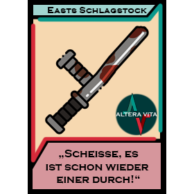 Easts abgenutzer Schlagstock